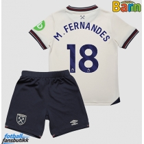 West Ham United Mateus Fernandes #18 Bortedraktsett Barn 2025-26 Kortermet (+ Korte bukser)